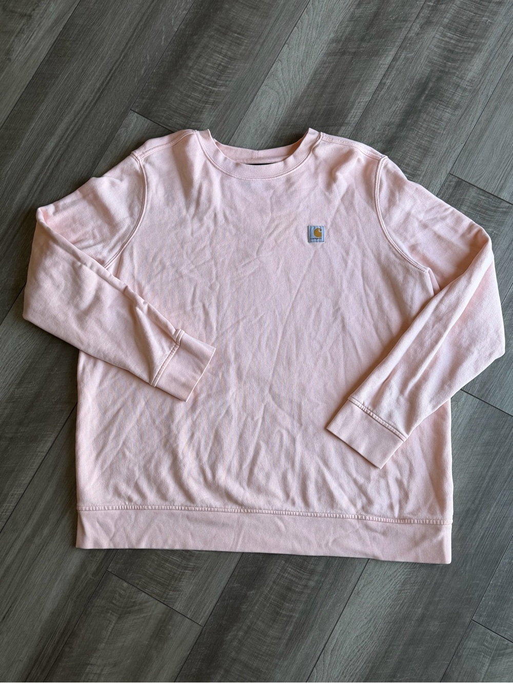 Carhartt Women’s XL Tencel Midweight French Terry Sweatshirt in Soft Rose Pink